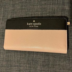 New Kate Spade Staci Large Slim Bifold Wallet